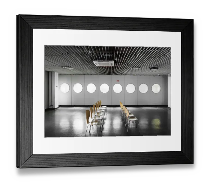 Framed Print : Round windows DP249492