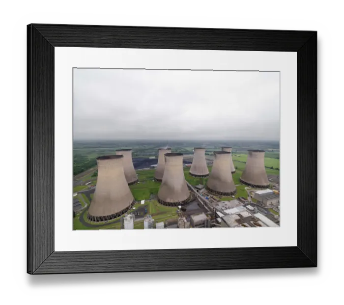 Framed Print : Cooling Towers, Cottam DP249247 Framed Print : Cooling Towers, Cottam DP249247