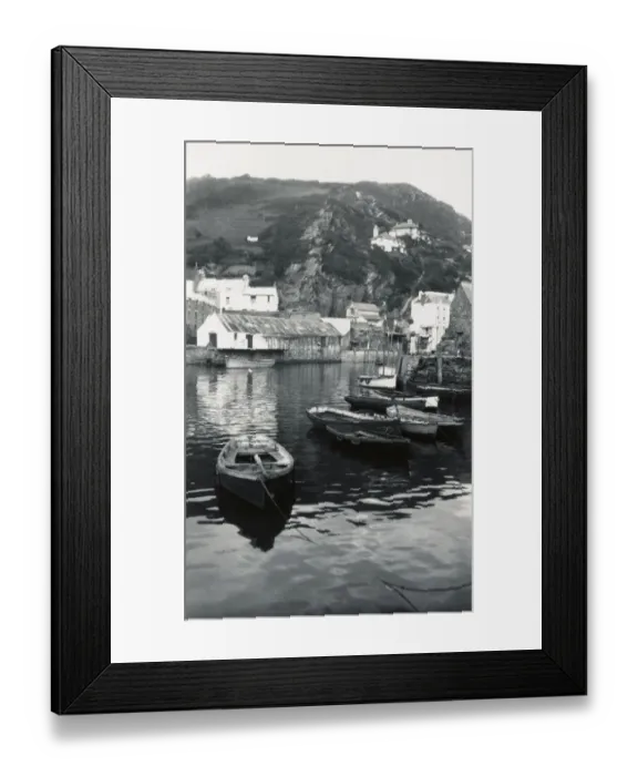Framed Print : Polperro Harbour ALB93_05_069 Framed Print : Polperro Harbour ALB93_05_069