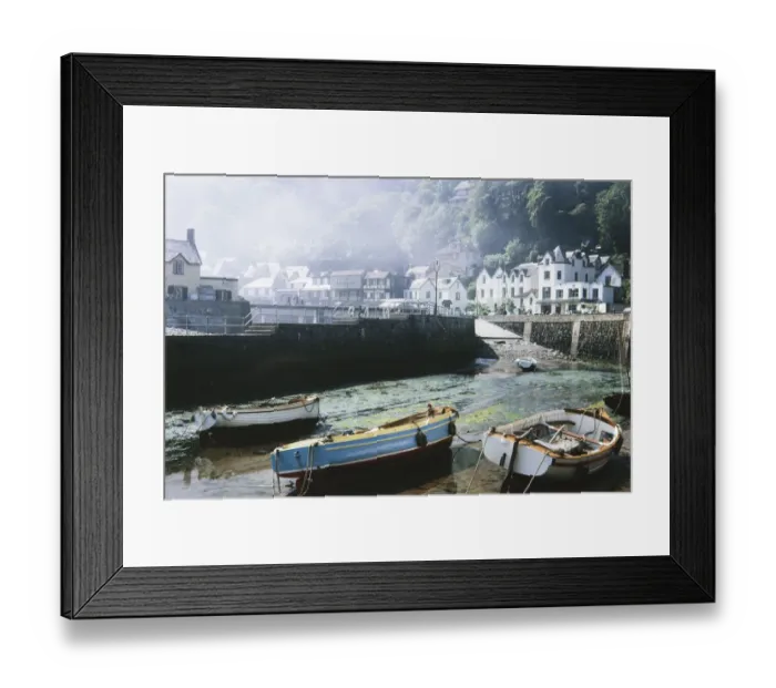 Framed Print : Lynmouth Harbour BAR03_01_450 Framed Print : Lynmouth Harbour BAR03_01_450