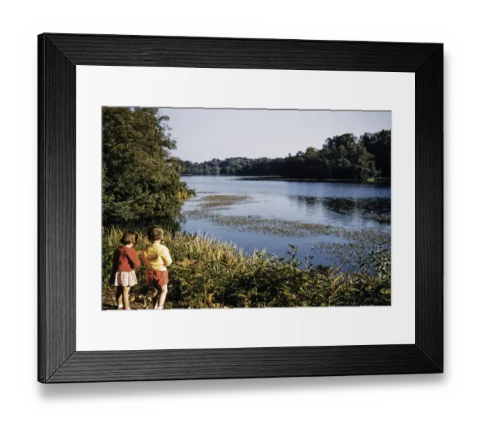 Framed Print : Virginia Water BAR03_01_556