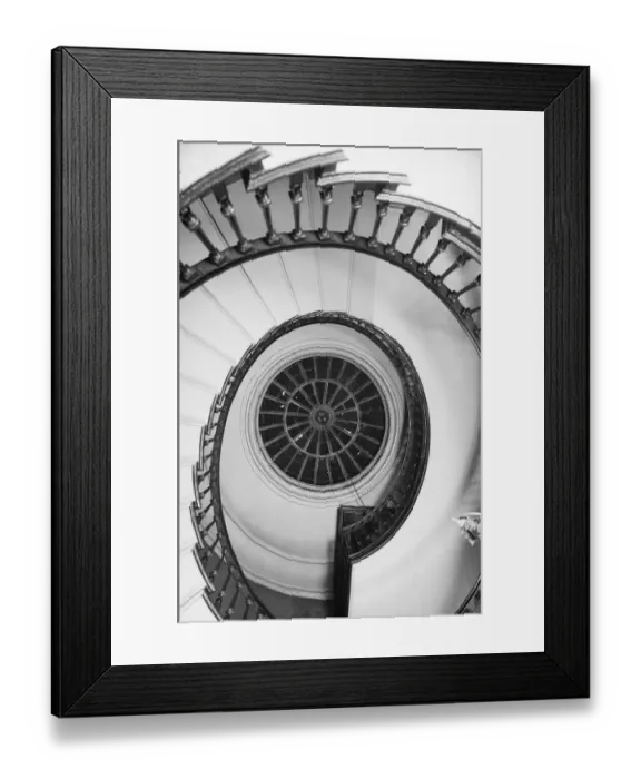 Framed Print : Oval staircase a42_08718