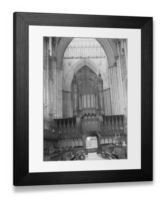 Framed Print : York Minster interior a42_04754