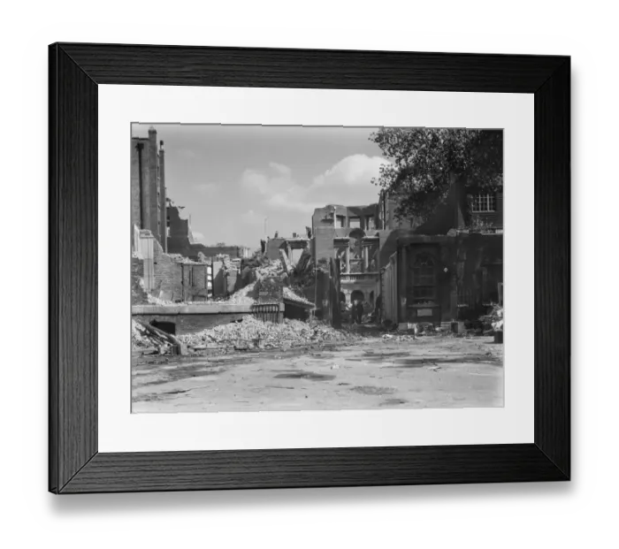 Framed Print : Demolition at Whitehall Gardens CXP01_01_091