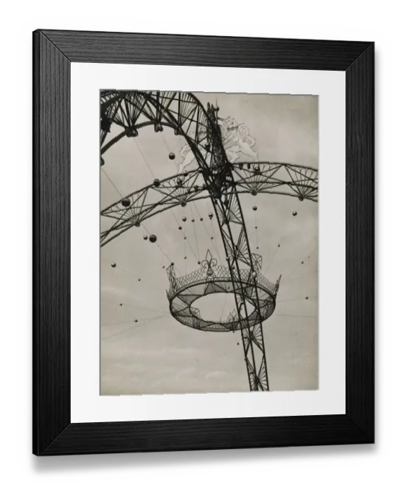 Framed Print : Coronation decorations JRU01_01_092 Framed Print : Coronation decorations JRU01_01_092