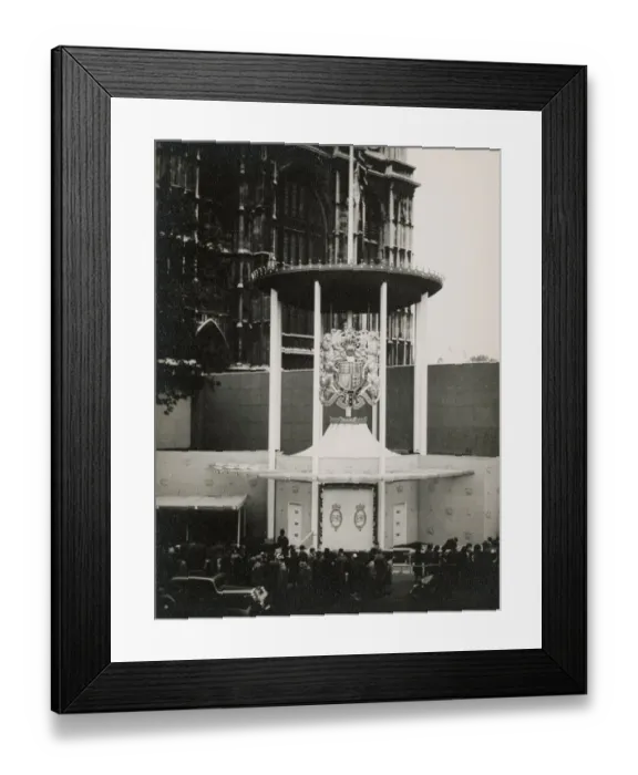 Framed Print : Coronation decorations JRU01_01_061