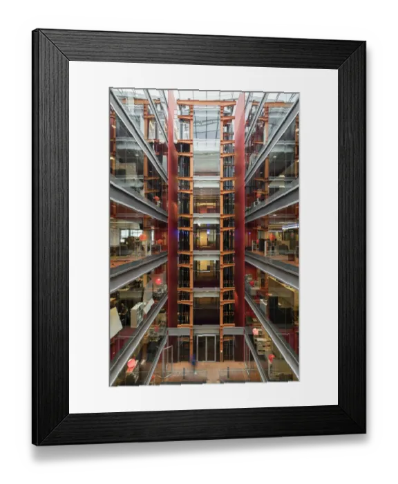 Framed Print : BBC radio atrium DP177550