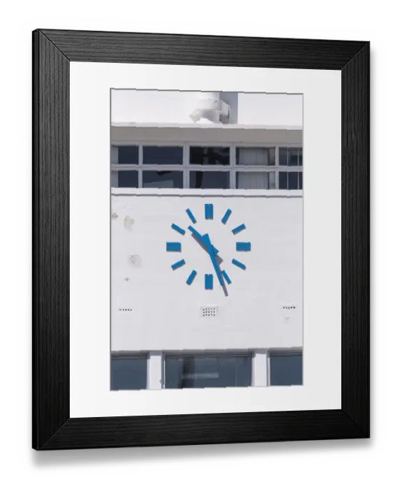 Framed Print : Terminal clock DP218790