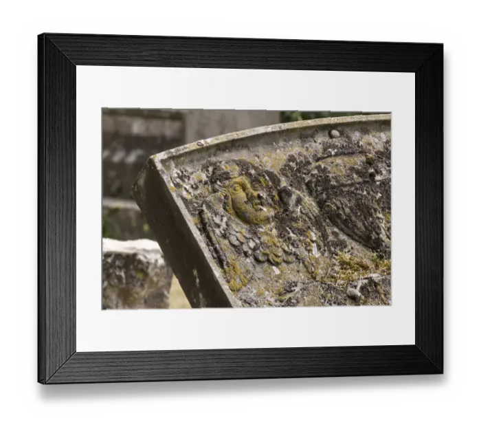 Framed Print : Tilting grave stone DP218854