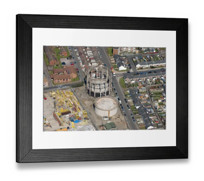 Framed Print : Barrack Road gasholders 29351_012 Framed Print : Barrack Road gasholders 29351_012
