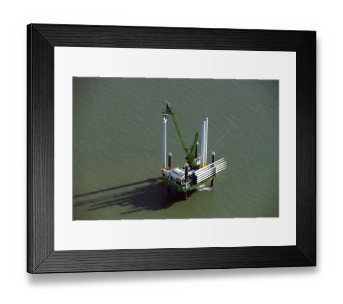 Framed Print : Wind Farm construction 29756_018