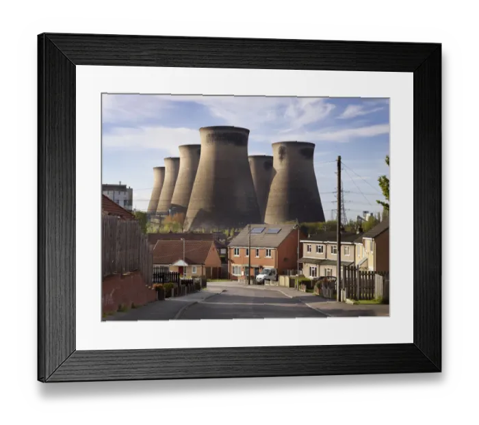 Framed Print : Cooling towers DP221177