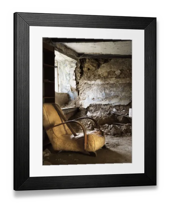 Framed Print : Decaying interior DP220750