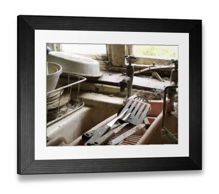 Framed Print : Disused kitchenwares DD220769