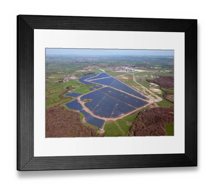 Framed Print : Solar farm at Lyneham 29617_001