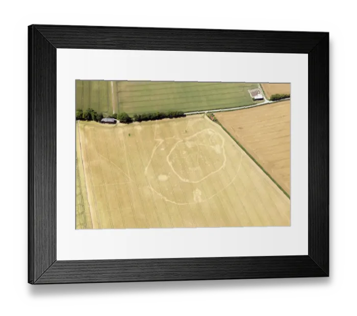 Framed Print : South Wonston cropmark 29800_018