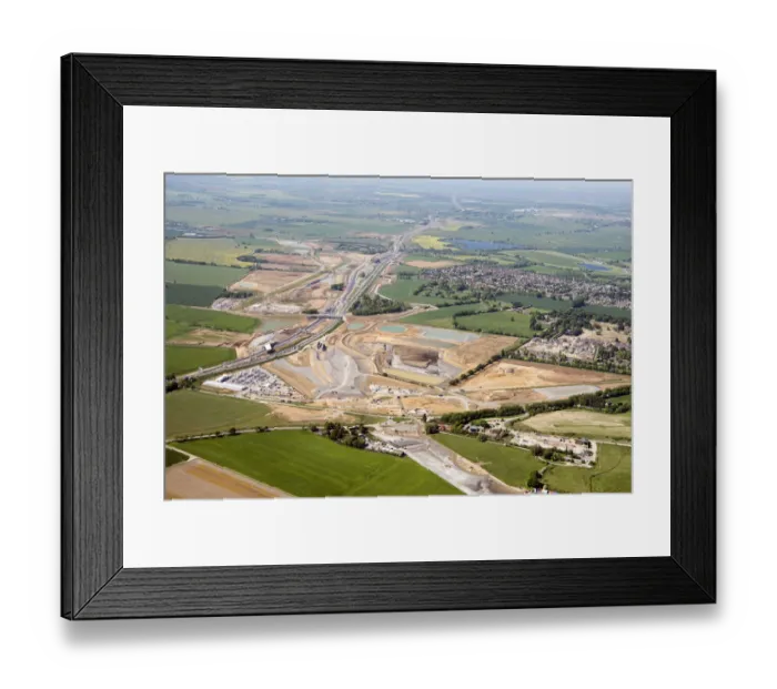 Framed Print : Road construction 33592_029