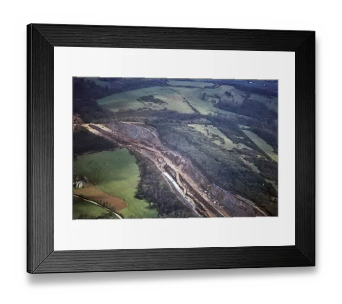 Framed Print : M5 Motorway construction JEH_22055_047