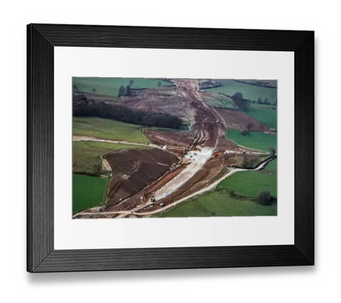 Framed Print : M5 Motorway construction JEH_22055_055 Framed Print : M5 Motorway construction JEH_22055_055