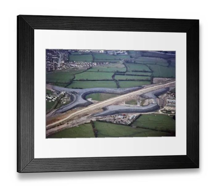 Framed Print : M5 Motorway construction JEH_22055_078
