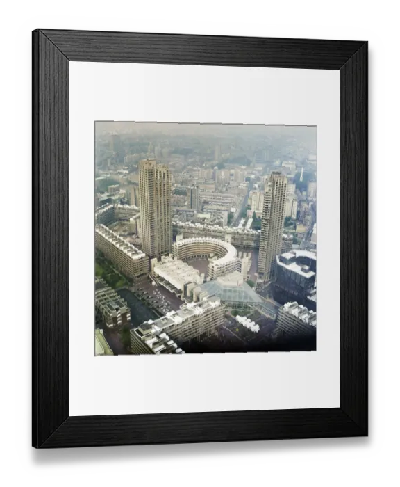 Framed Print : Barbican construction - complete JLP01_11_17077_12