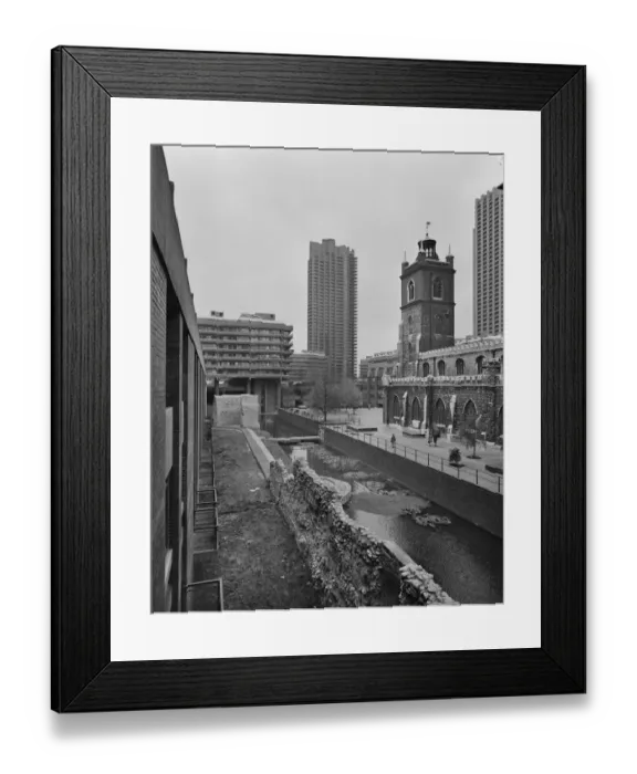 Framed Print : Barbican construction and St Giles JLP01_09_740888