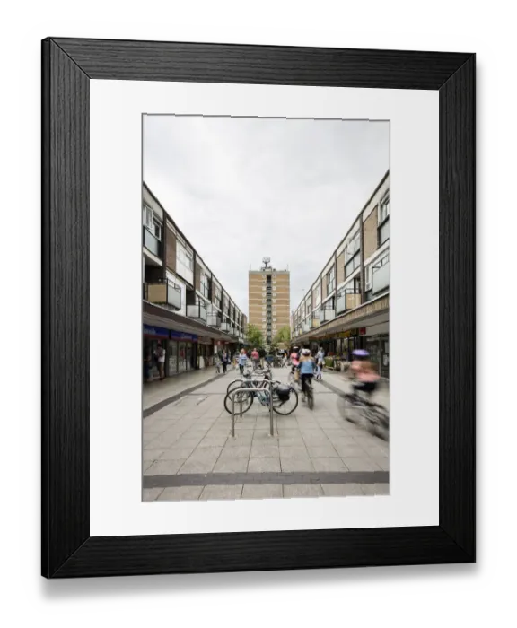 Framed Print : Shopping precinct DP232455 Framed Print : Shopping precinct DP232455