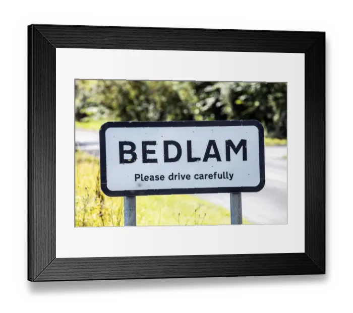 Framed Print : Bedlam DP234178 Framed Print : Bedlam DP234178