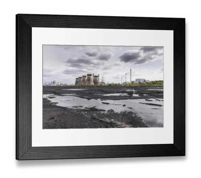 Framed Print : Cooling towers DP235313