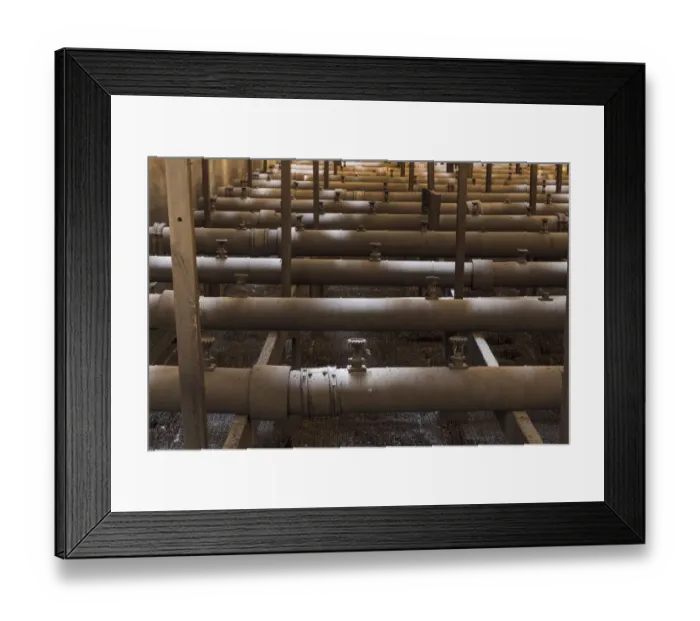 Framed Print : Pipework detail DP235257