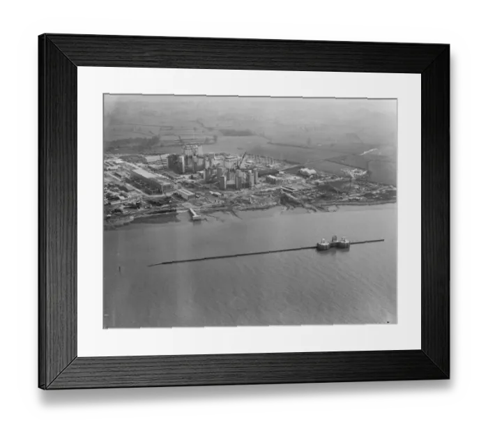 Framed Print : Berkeley Power Station from the air 1960 JLP01_08_056848b
