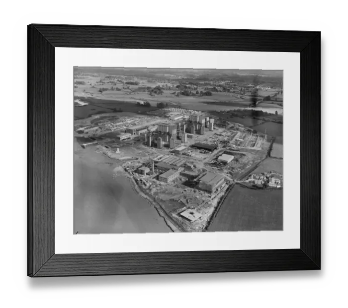 Framed Print : Berkeley Power Station from the air 1960 JLP01_08_058401a