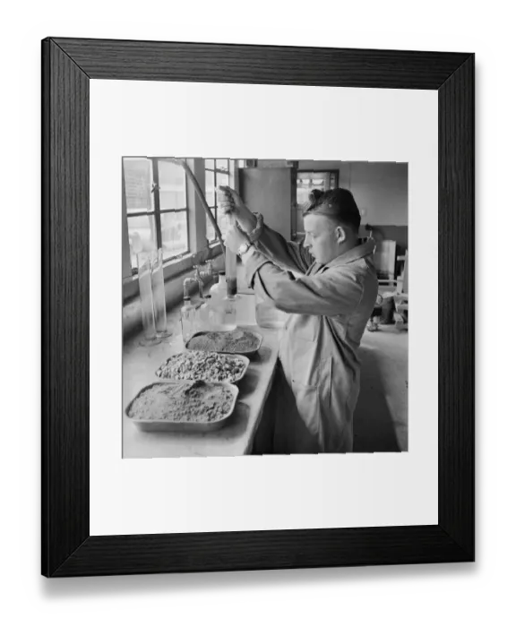 Framed Print : Lab technician JLP01_08_053108