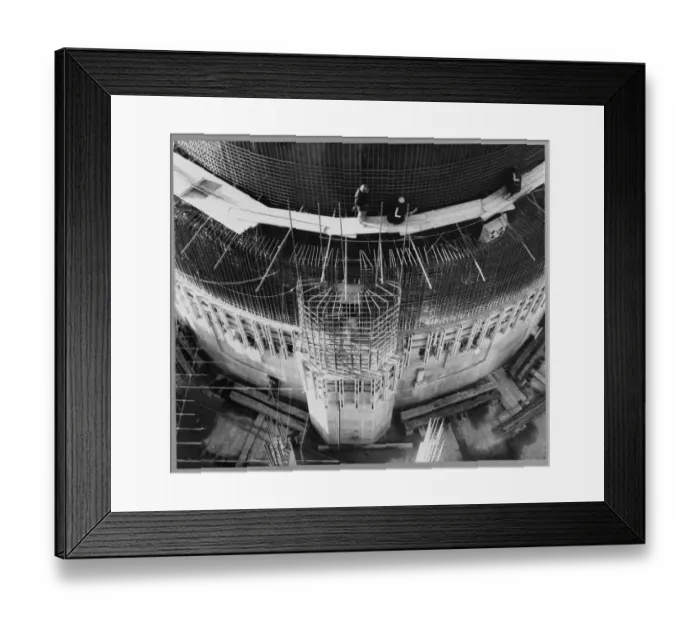 Framed Print : Reactor 1 biological shield JLP01_01_078_69