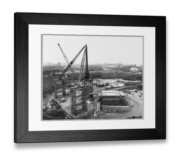 Framed Print : Constructing Reactor 1 JLP01_01_074_10