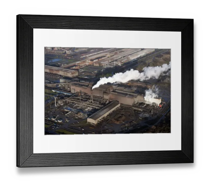 Framed Print : Scunthorpe Steel Works 28841_032