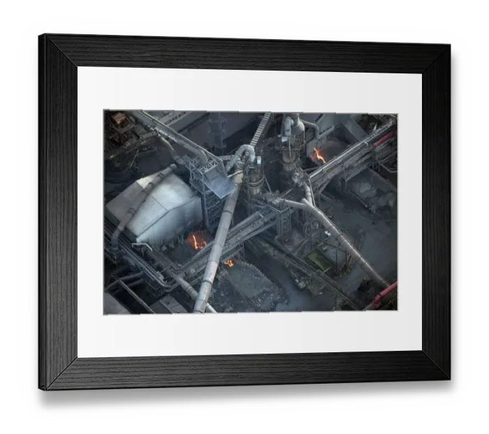 Framed Print : Scunthorpe Steel Works 28843_042