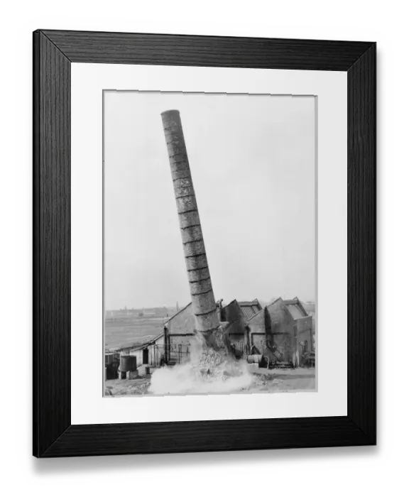 Framed Print : Demolition and clearance JLP01_065_17