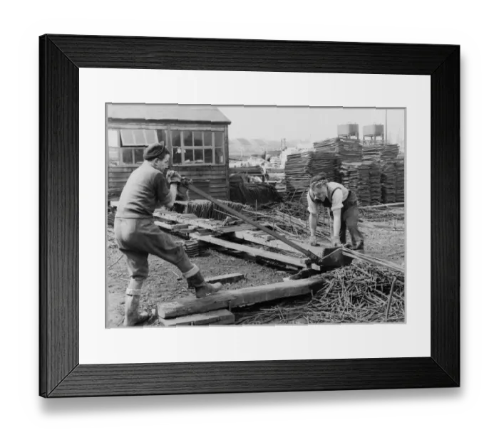 Framed Print : Cutting reinforcing rods JLP01_065_33 Framed Print : Cutting reinforcing rods JLP01_065_33