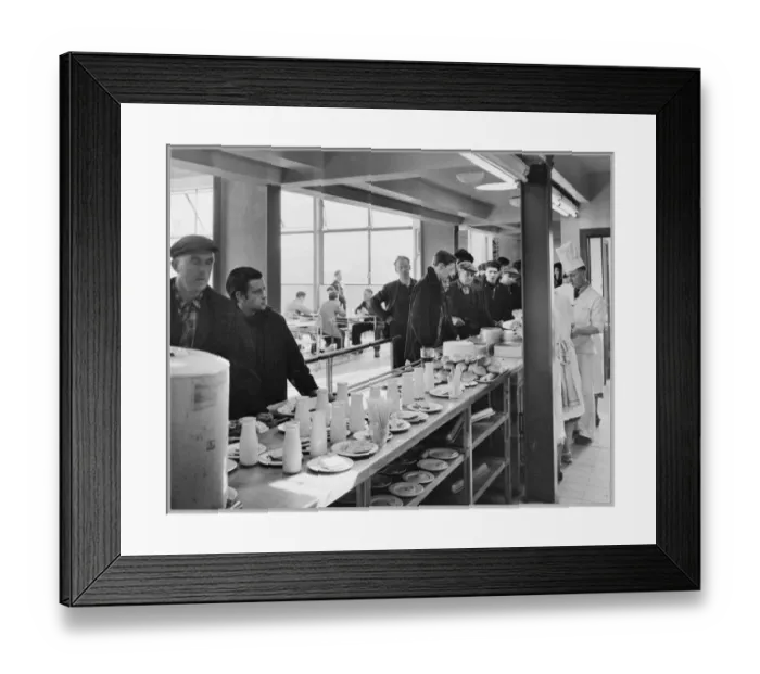 Framed Print : Coryton Refinery cafeteria JLP01_067_26 Framed Print : Coryton Refinery cafeteria JLP01_067_26