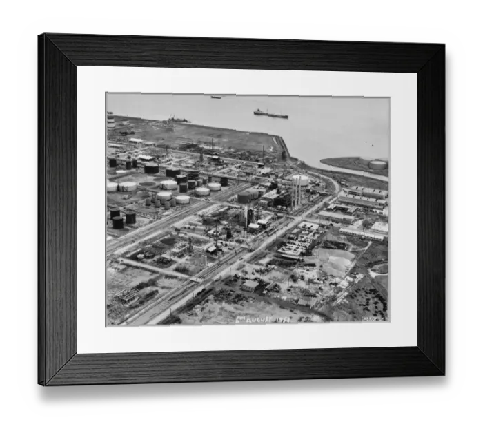 Framed Print : Coryton Refinery from the air JLP01_068_26