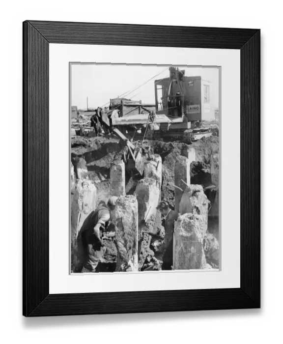 Framed Print : Piling foundations JLP01_01_167_38