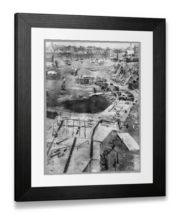 Framed Print : Pile cap for Baptistry window JLP01_01_025_54 Framed Print : Pile cap for Baptistry window JLP01_01_025_54