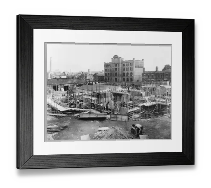 Framed Print : Concreting and shuttering JLP01_01_025_58