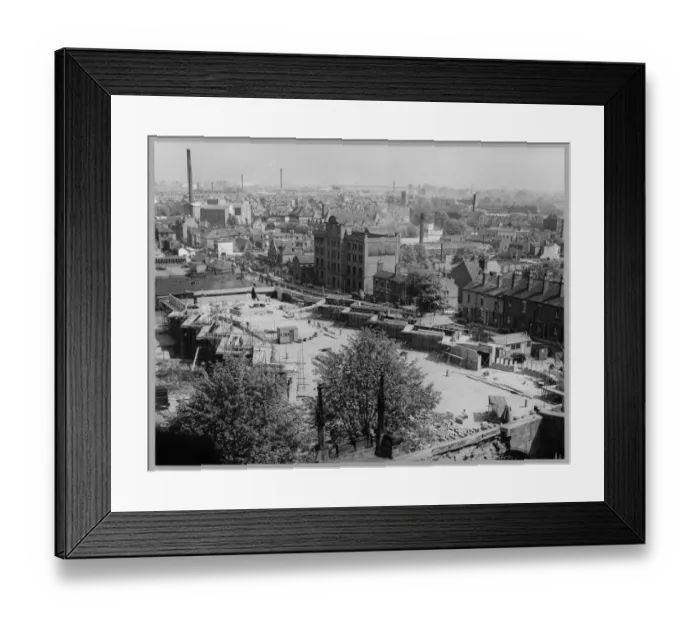Framed Print : Cathedral construction and Coventry JLP01_01_026_47 Framed Print : Cathedral construction and Coventry JLP01_01_026_47