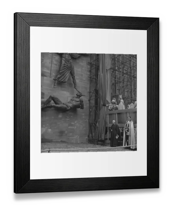 Framed Print : Unveiling St Michael and the devil JLP01_08_057621b Framed Print : Unveiling St Michael and the devil JLP01_08_057621b