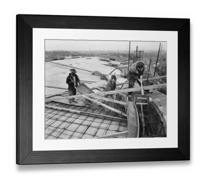 Framed Print : Concreting JLP01_08_058125