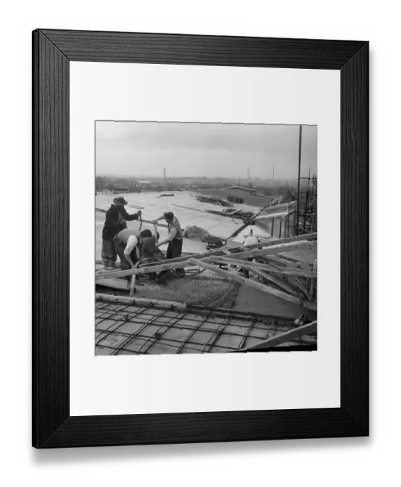 Framed Print : Concreting JLP01_08_058127