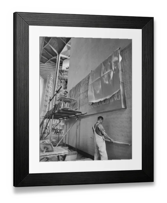 Framed Print : Plastering JLP01_08_060780