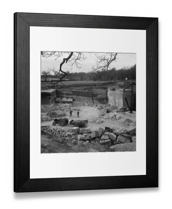 Framed Print : Greatgate Quarry JLP01_08_054186